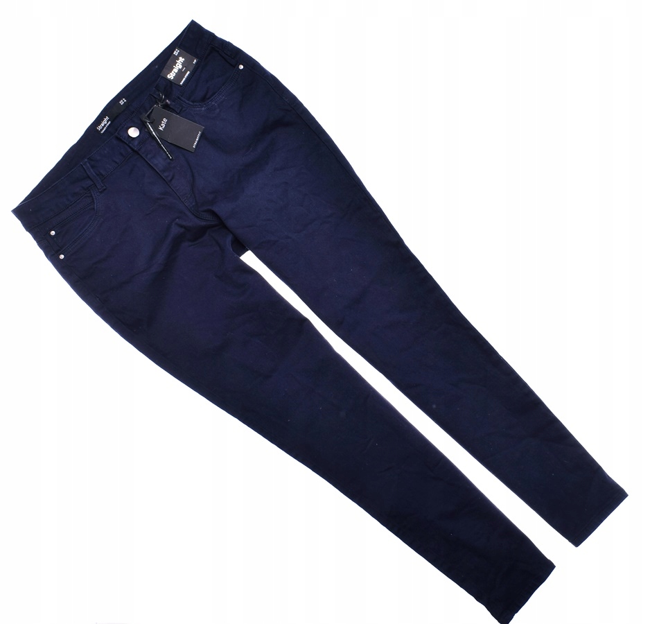 6340-4 DUNNES STORES m#k JEANSY PROSTE GRANAT r.42