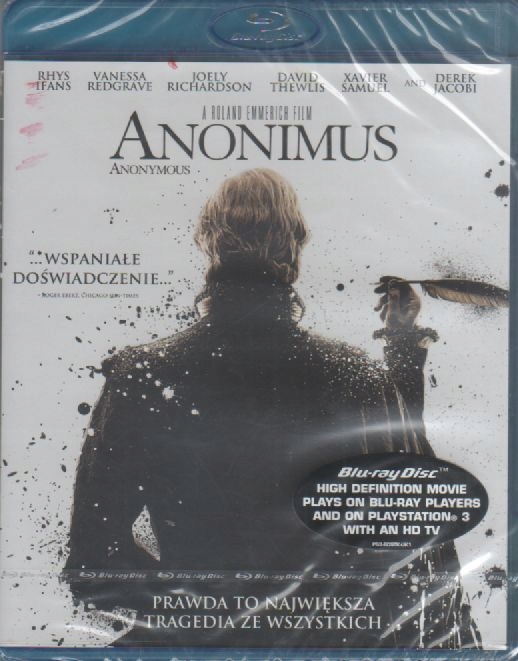 ANONIMUS [BLU-RAY] FOLIA LEKTOR OKAZJA