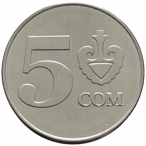 90307. Kirgistan 5 somów, 2008r.