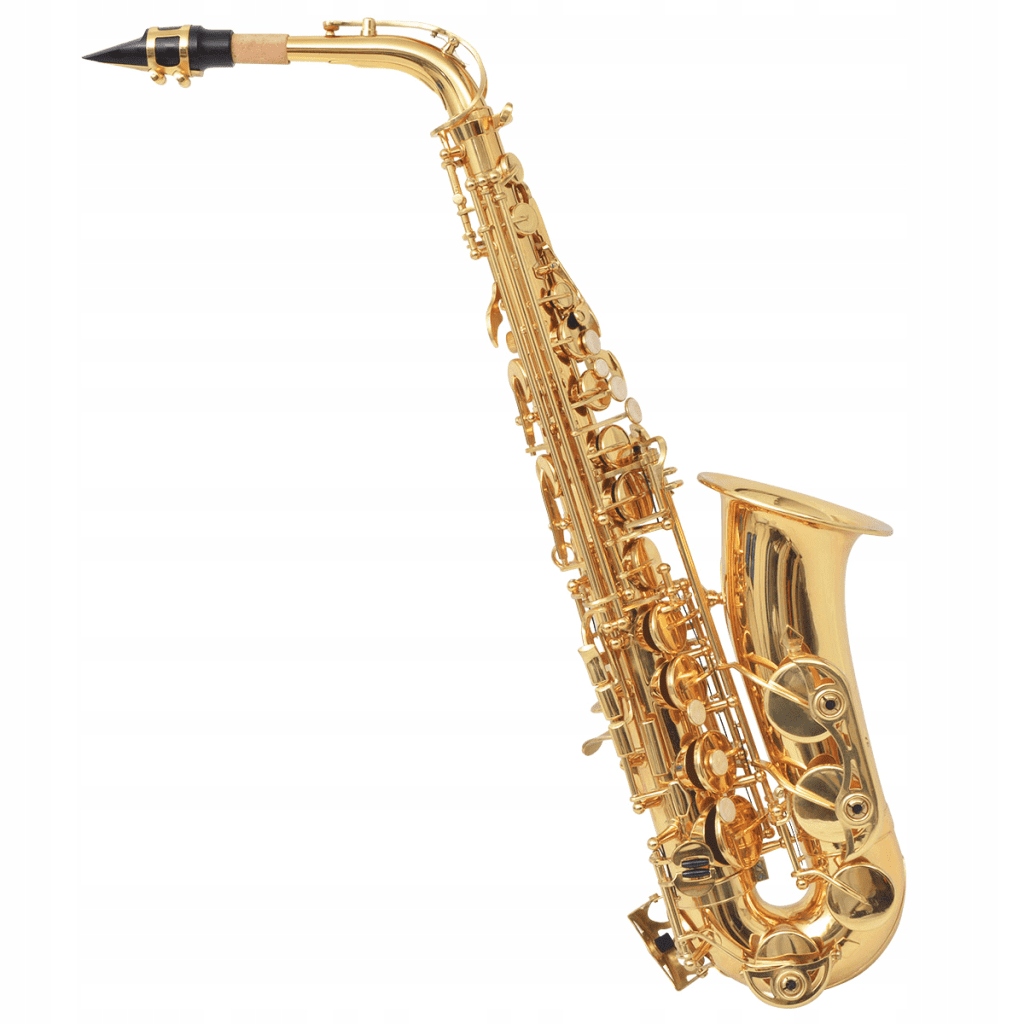 70047 vidaXL Saksofon altowy, złoty mosiądz