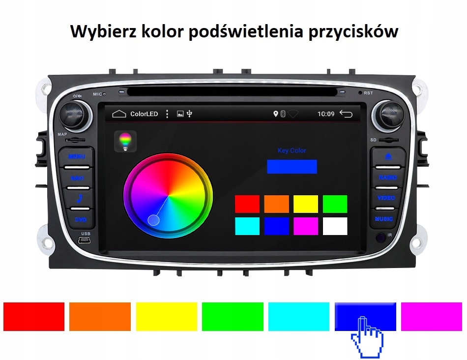 NAWIGACJA 2DIN RADIO FORD FOCUS MONDEO SMAX CMAX