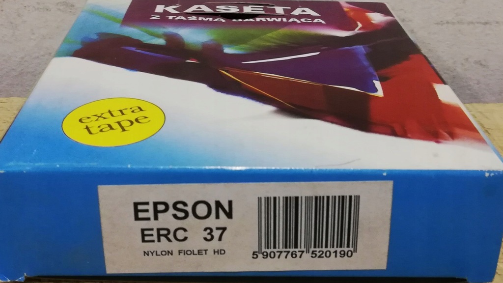Taśma barwiąca EPSON ERC 37 FIOLET
