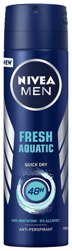 Nivea Dezodorant Fresh Aquatic 48h spray męski 150