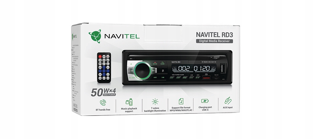 Купить BLUETOOTH Автомагнитола Navitel RD3 1DIN 50W: отзывы, фото, характеристики в интерне-магазине Aredi.ru