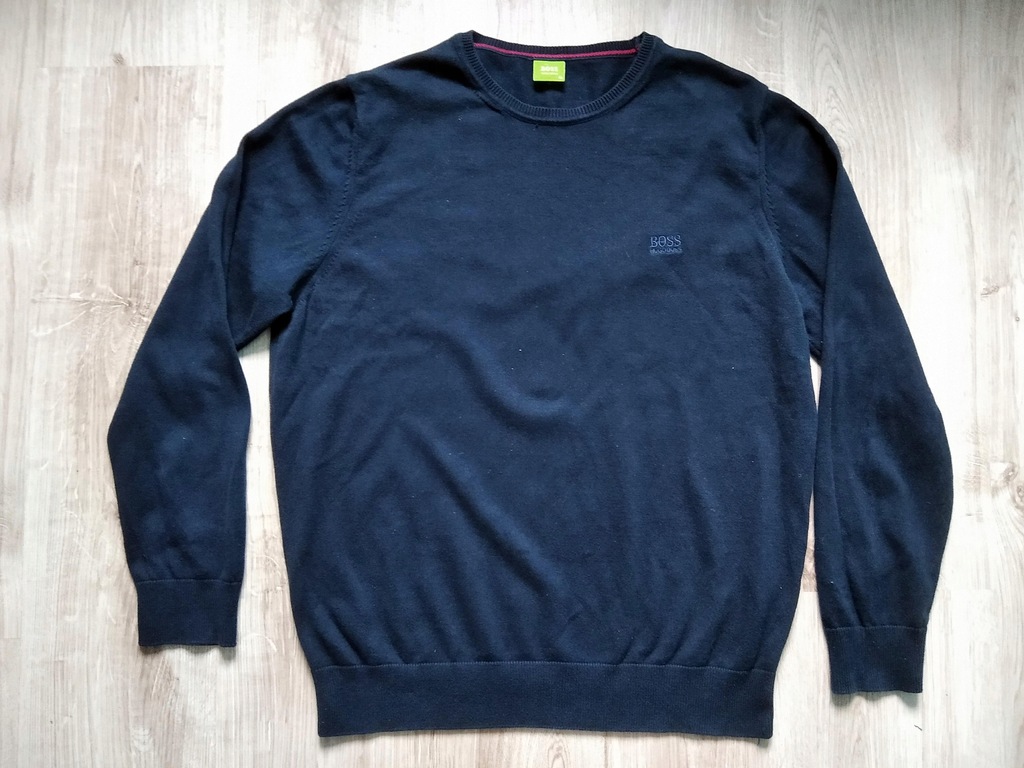 sweter - HUGO BOSS - L/XL - niebieski - EXTRA