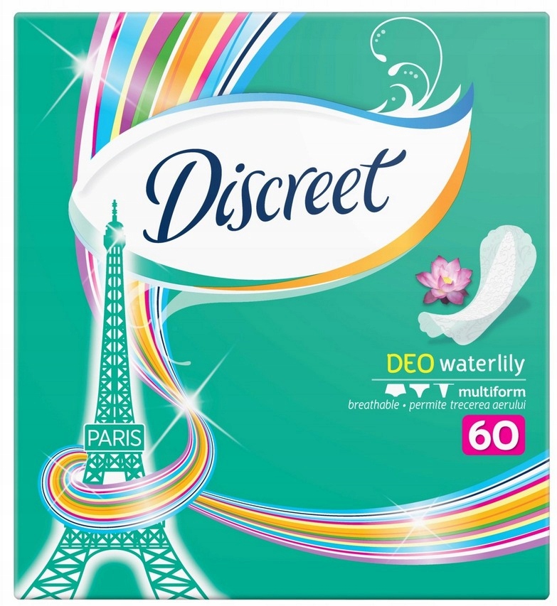 Wkładki Discreet 60szt. Deo Waterlilly PARIS