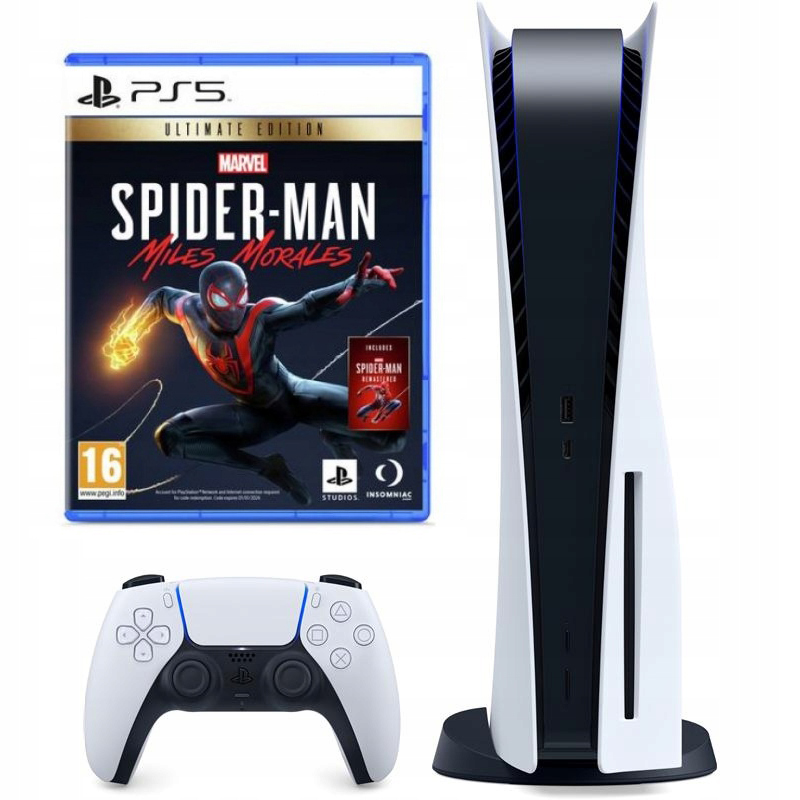 Konsola PlayStation 5 z napędem +SpiderMan Ultimat