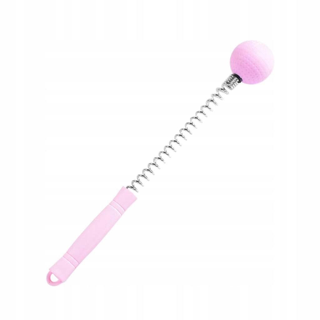 Body Stress Relief Retractable Spring Handle Pink