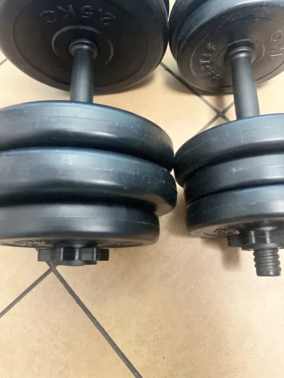 BESTIF REGULOWANE ZESTAW HANTLI 2X10KG 20KG SIŁOWNIA FIT