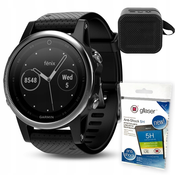 fenix 5s silver black