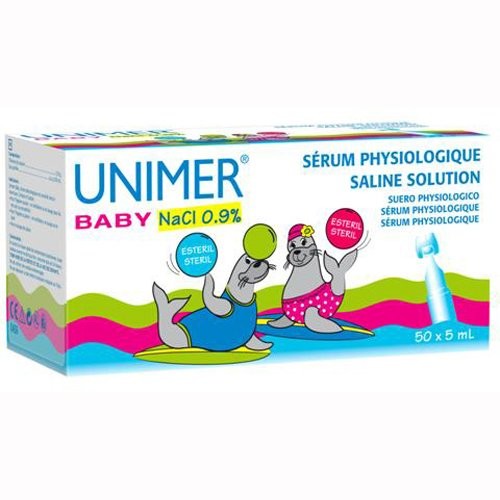 Unimer Baby NaCl 0,9 % Sól fizjologiczna x50 amp.