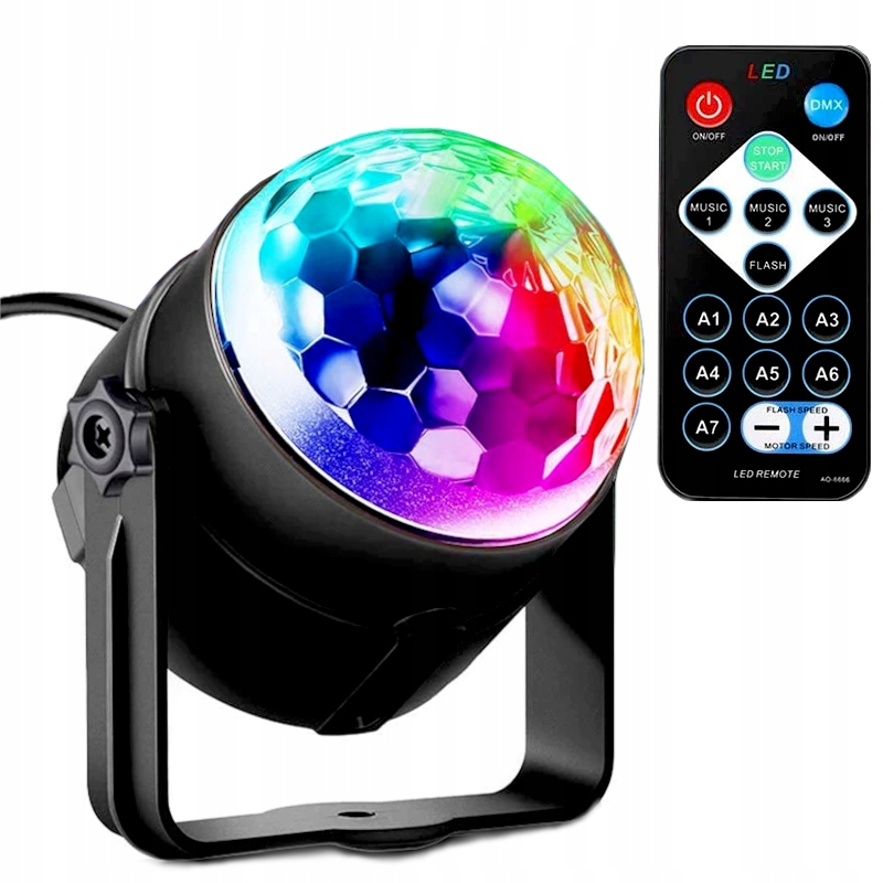 Купить ПРОЕКТОР DISCO BALL, СВЕТОДИОДНЫЙ ОТРАЖАТЕЛЬ RGB: отзывы, фото, характеристики в интерне-магазине Aredi.ru