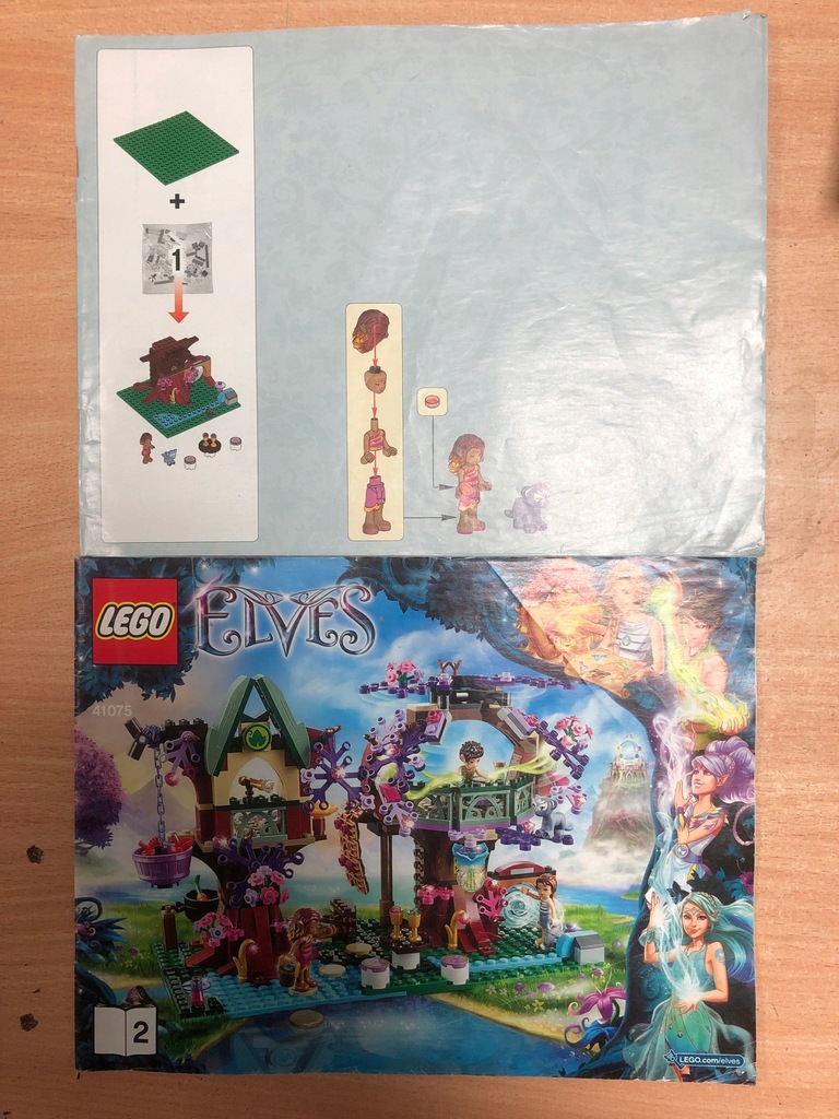LEGO Elves 41075 kryjówka Elfów sama instrukcja - 12726585833 ...