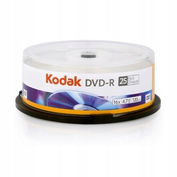 PŁYTA DVD-R KODAK 4,7GB 25 SZT. CAKE