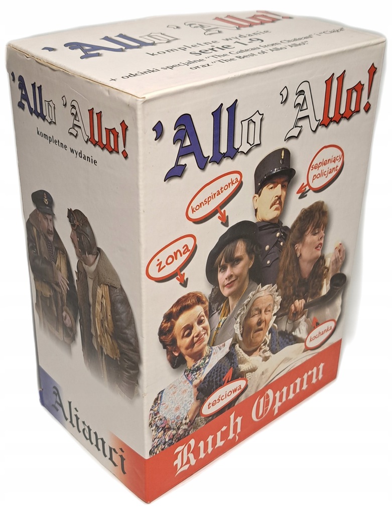 Allo Allo kompletne wydanie serie 1-9 + odcinki specjalne DVD