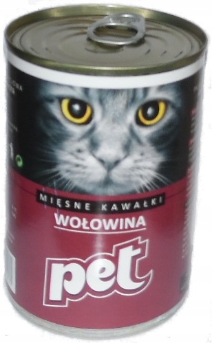 Pet Cat 820g Wołowina