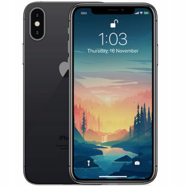 APPLE IPHONE X 64GB BLACK/KOLORY + SZKŁO GRATIS PL