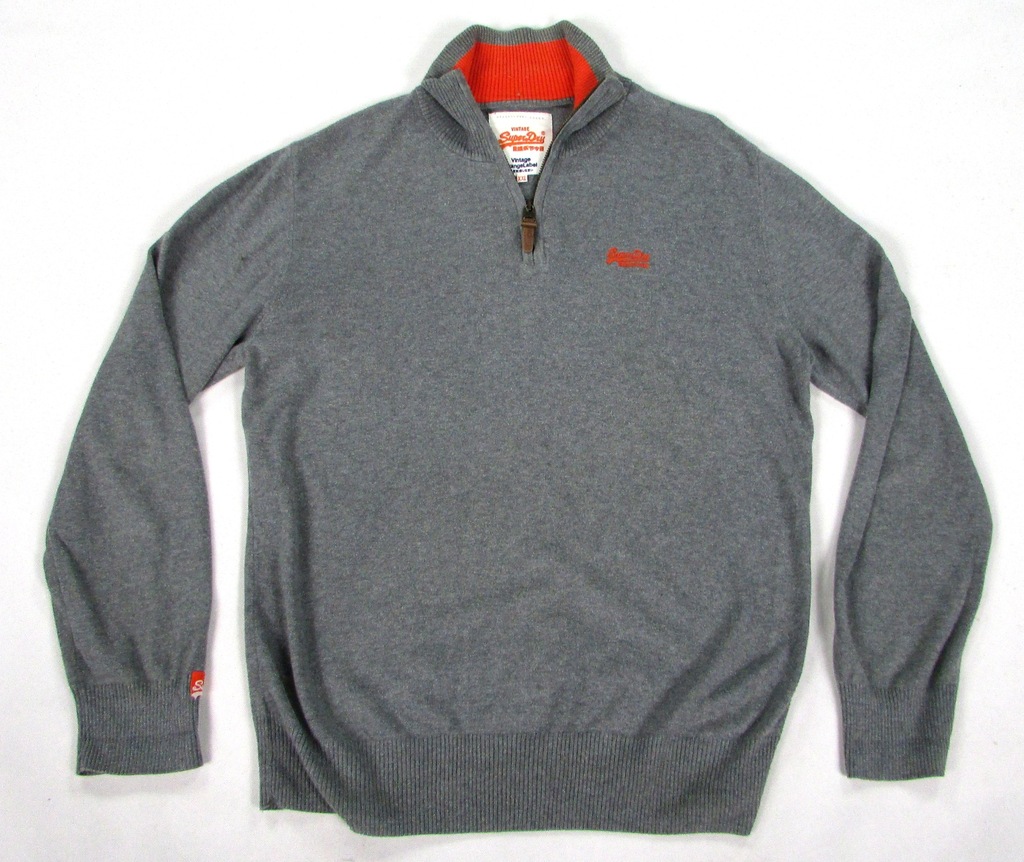 * SUPERDRY *_XXL_Modny,super sweter_VINTAGE ORANGE