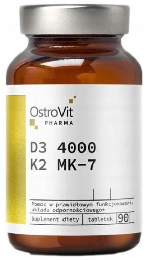 OstroVit Vitamin witamina D3 4000 + K2 90 tabletek