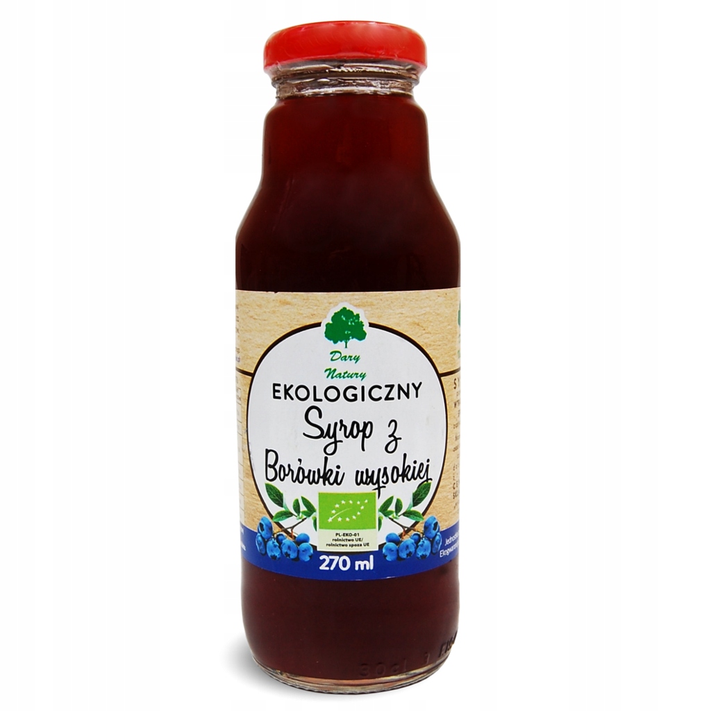 Syrop z borówki wysokiej ekologiczny 270ml