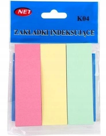 ZAKŁADKI INDEKSUJĄCE PASTEL 3X100K, NET