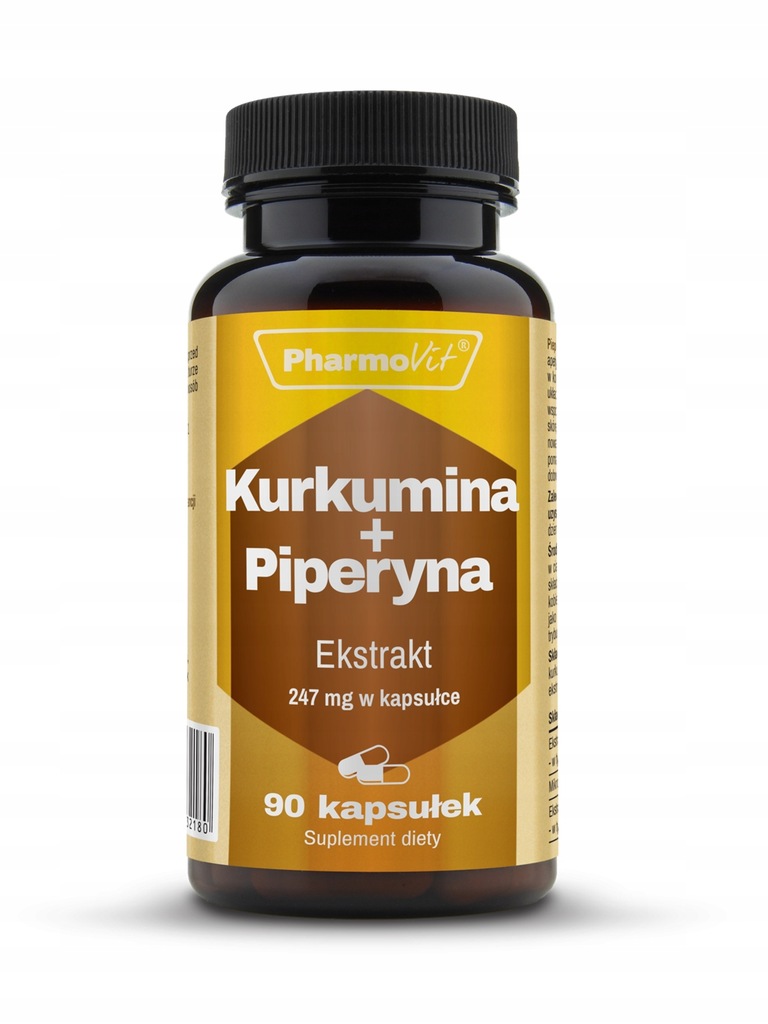 Kurkumina+piperyna 90 kaps. PharmoVit