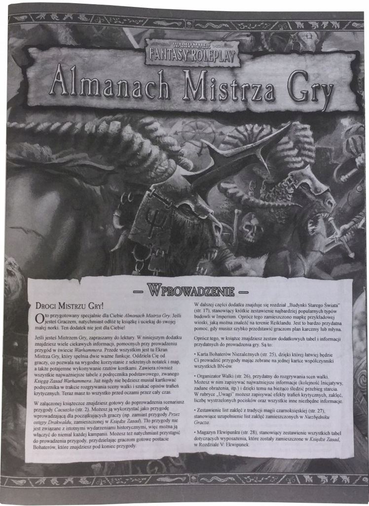 Warhammer FRP - Almanach Mistrza Gry