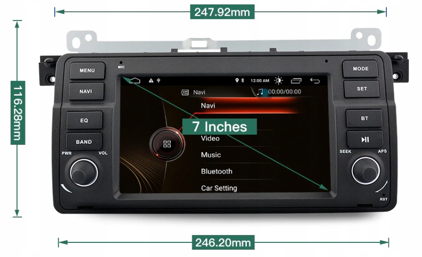 Radio nawigacja ANDROID BMW 3 E46 1998-2006 GPS BT