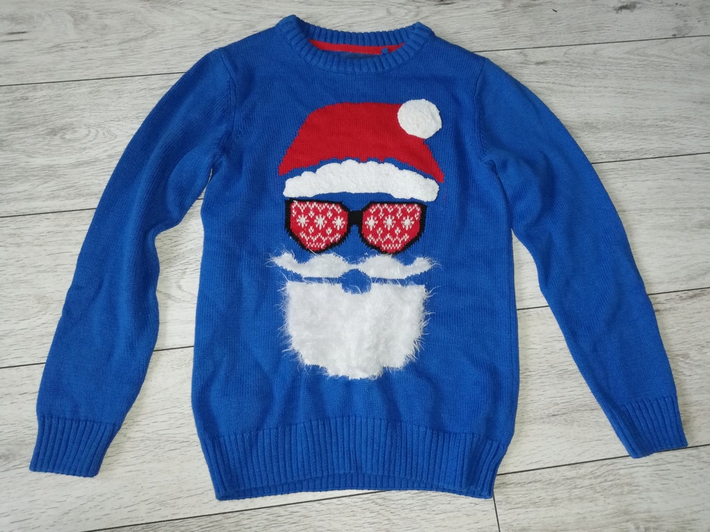 sweter z motywem świątecznym 128 tanio