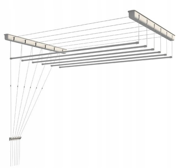 Suszenie prania sufitem 6 prętów 180cm