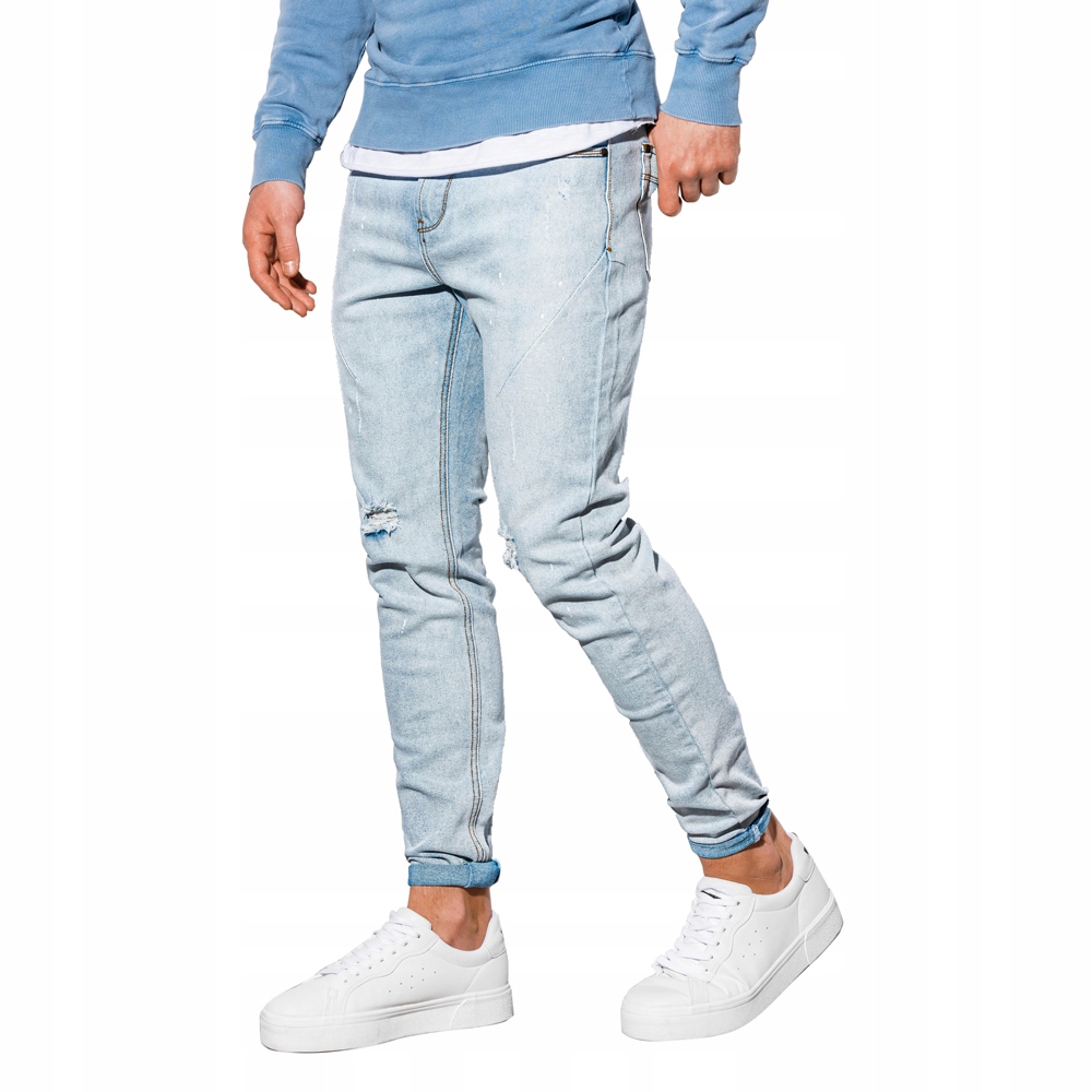 Spodnie męskie jeansowe casual P890 j. jeans L