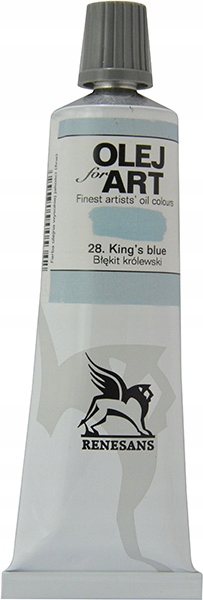 Farba Olej for Art 28 BŁĘKIT KRÓLEW. 60ml RENESANS