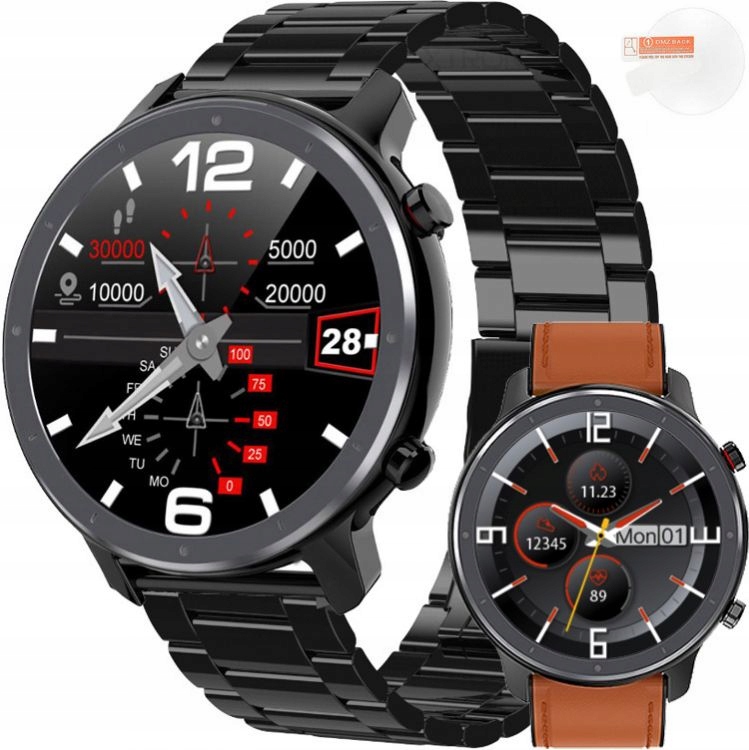 PIĘKNY MĘSKI ZEGAREK SMARTWATCH XT91 PLMENU BT 5.0