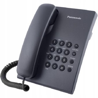 Telefon stacjonarny PANASONIC KX-TS500PD czarny