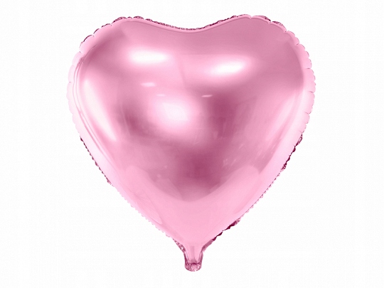 Balon foliowy serce jasnoróżowe 45 cm