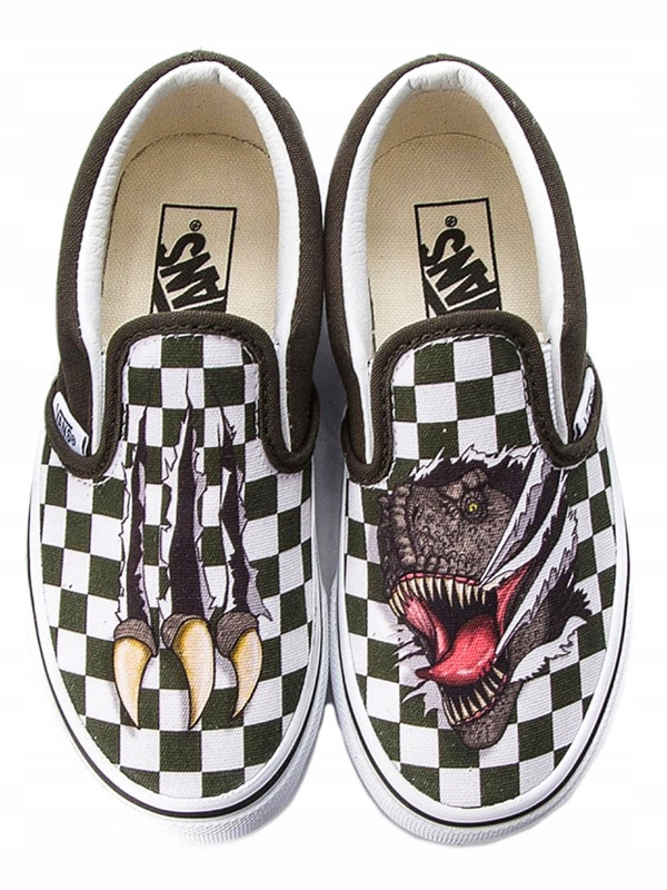 BUTY VANS CLASSIC SLIP ON DINO/TRUE WHITE R.30,5