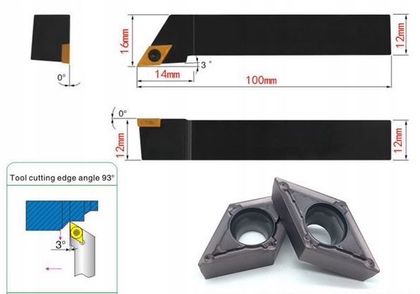 NÓŻ TOKARSKI SKŁADAK SDJCR1212H07 12mm DCMT070204