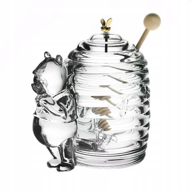 BOHEMIA POJEMNIK NA MIÓD KRYSZTAŁOWY NIEDŹWIADEK