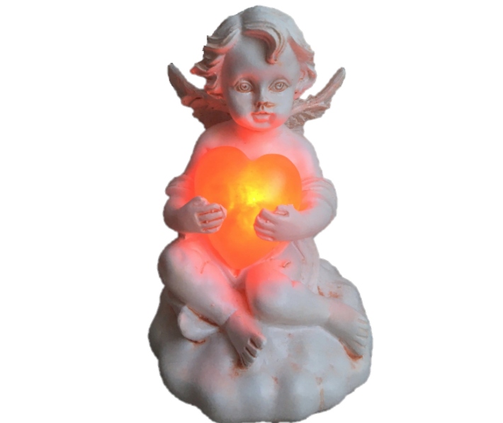 Wkład Anioł LED Subito figurka z sercem na baterie