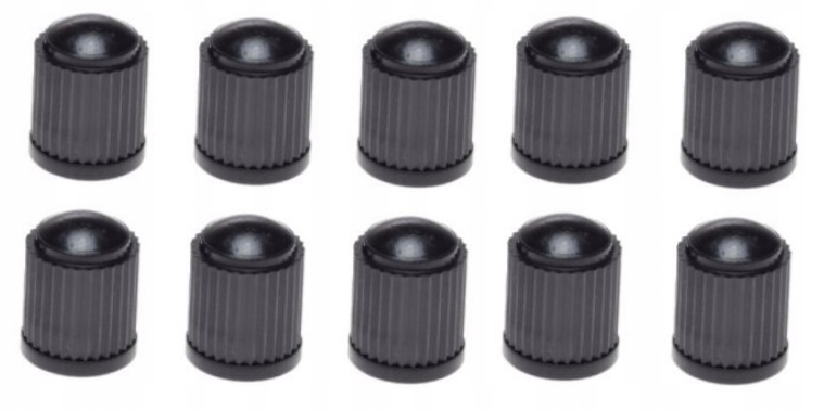 NAKRĘTKA WENTYLA KOŁA CZARNE 10 SZT