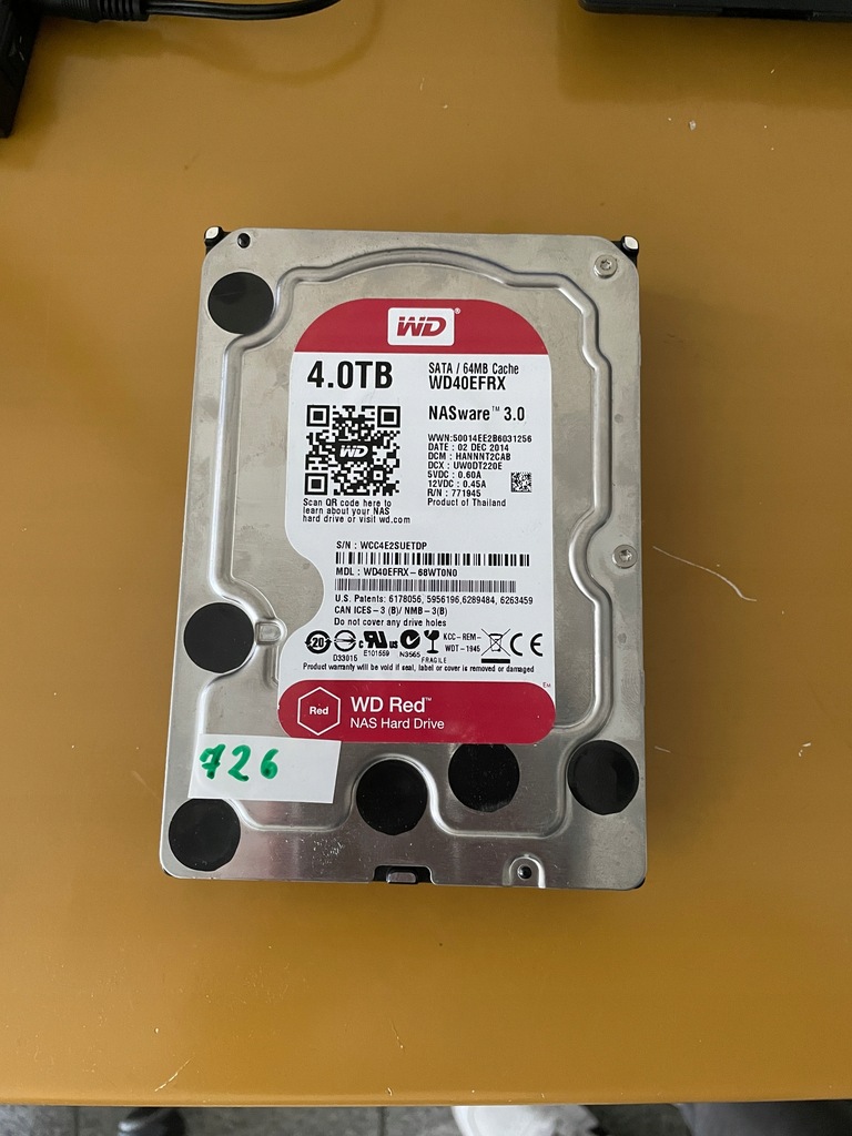 Dysk twardy Western Digital WD RED WD40EFRX 4TB SATA III 3,5" 30000 godzin