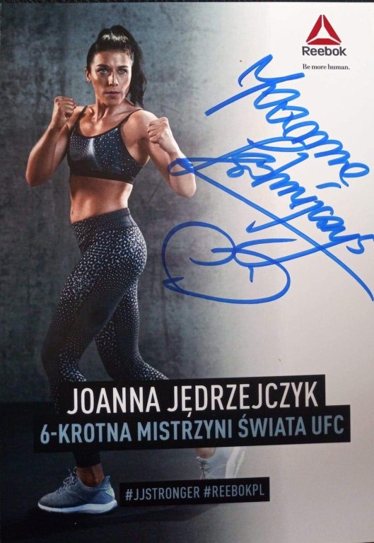 Karta Joanna Jędrzejczyk z autografem