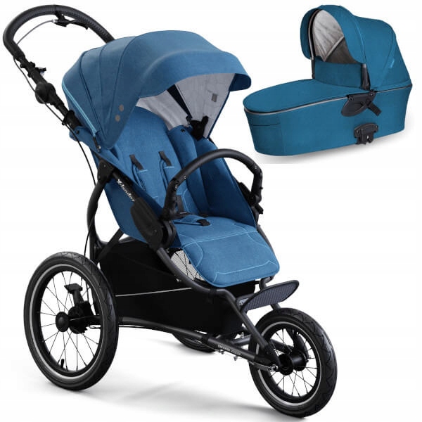 Wózek biegowy X-Lander X-Run, wózek 2w1 gondola + spacerówka, Petrol Blue