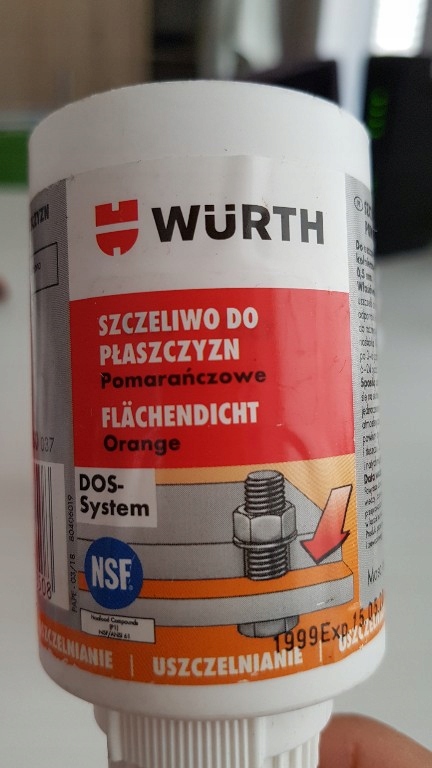 Szczeliwo do płaszczyzn pomarańczowe 50g. WuRTH