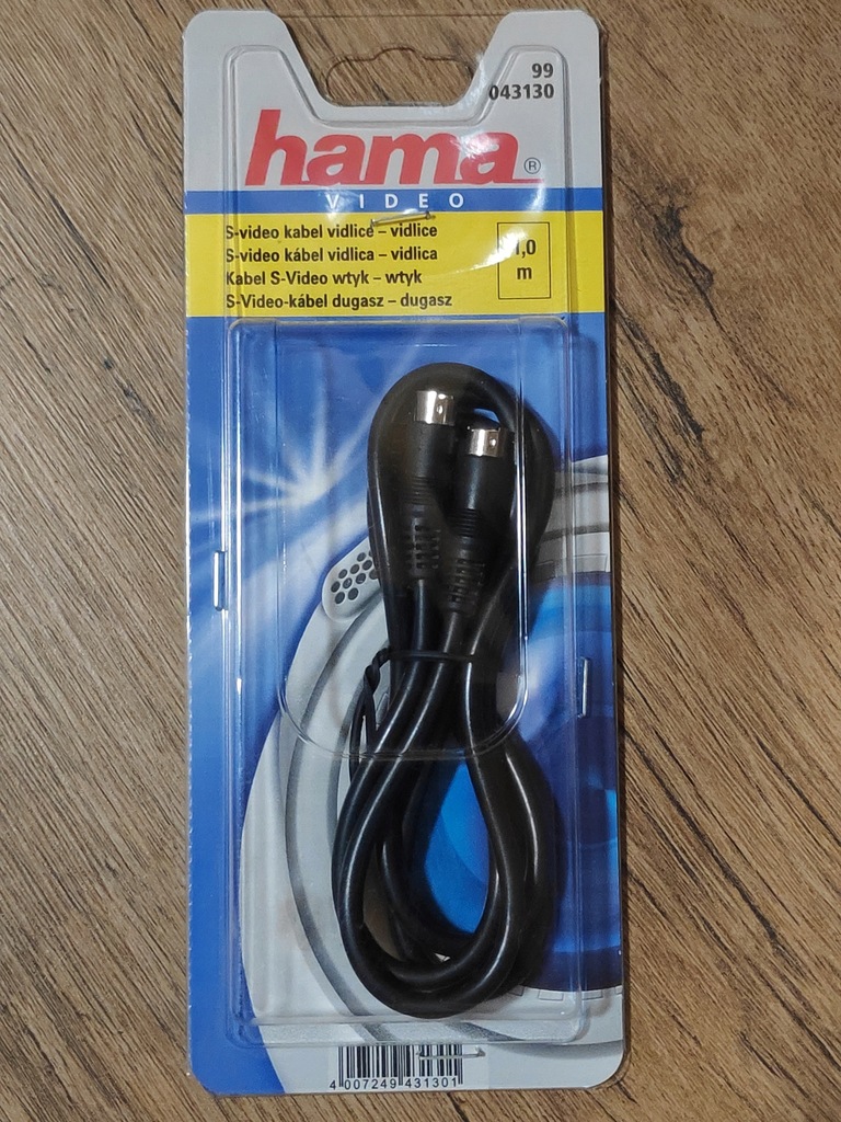 Kabel s-video 1 m / 4 piny hama