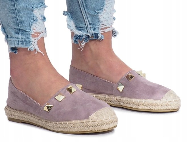 Fioletowe espadryle Gold Sun 37