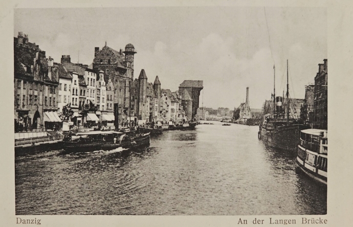 Pocztówka Gdańsk - Danzig - An der Langen Brucke