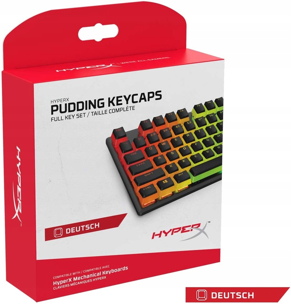 HyperX Pudding Keycaps Zestaw Klawiszy DE