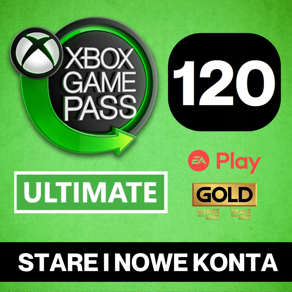 XBOX GAME PASS ULTIMATE 120 DNI 2X60 LIVE GOLD KOD