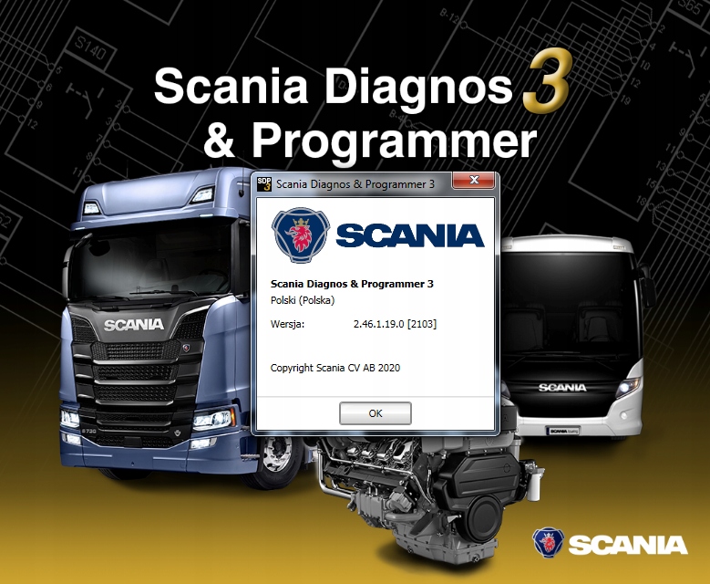 Scania SDP3 2.46.1 VCI3 aktualizacja klucz USB